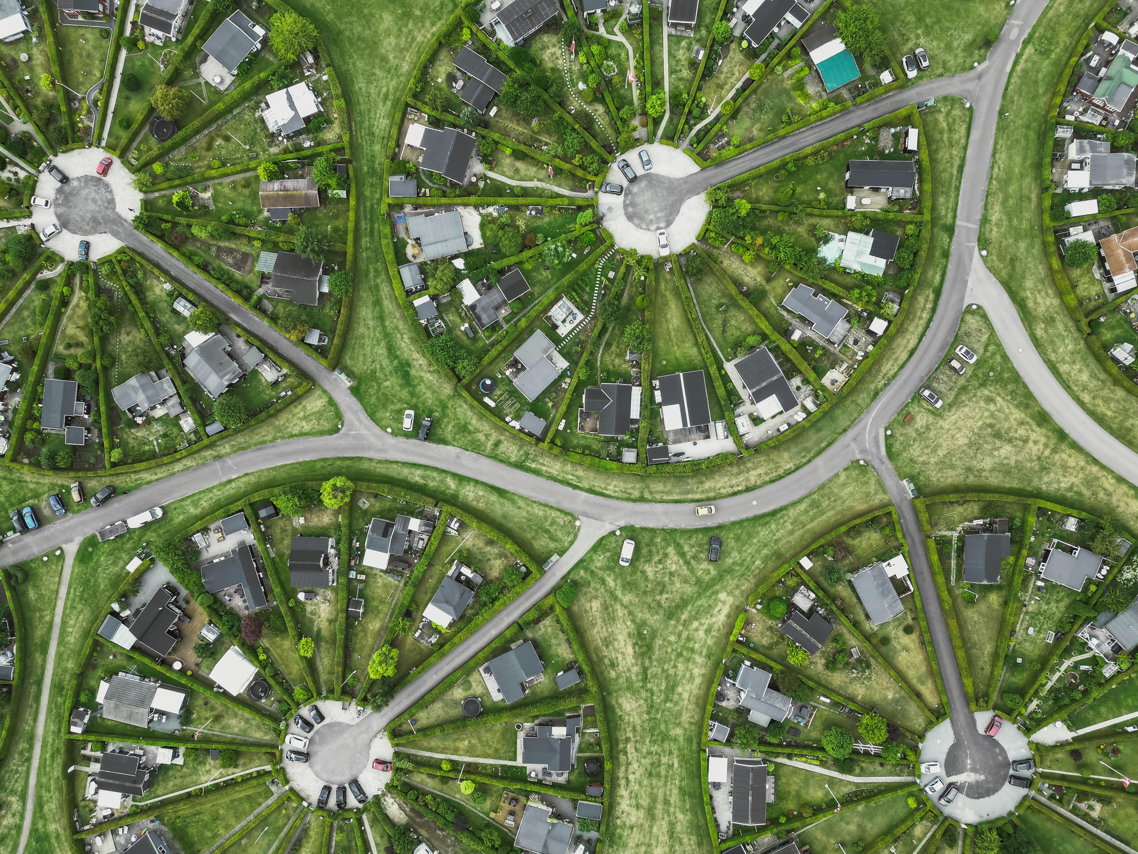 A road network seen from above.